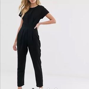 Pleated bodice jumpsuit